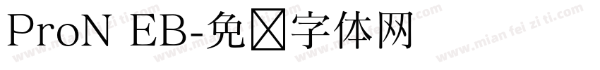 ProN EB字体转换